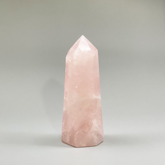 Rose Quartz Tower Point - 5 Inches High - Picture 1 of 7